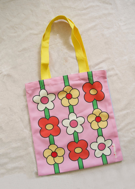 7O's Floral Tote Bag