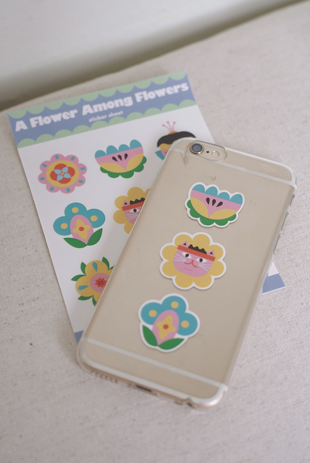 A Flower Among Flowers sticker sheet